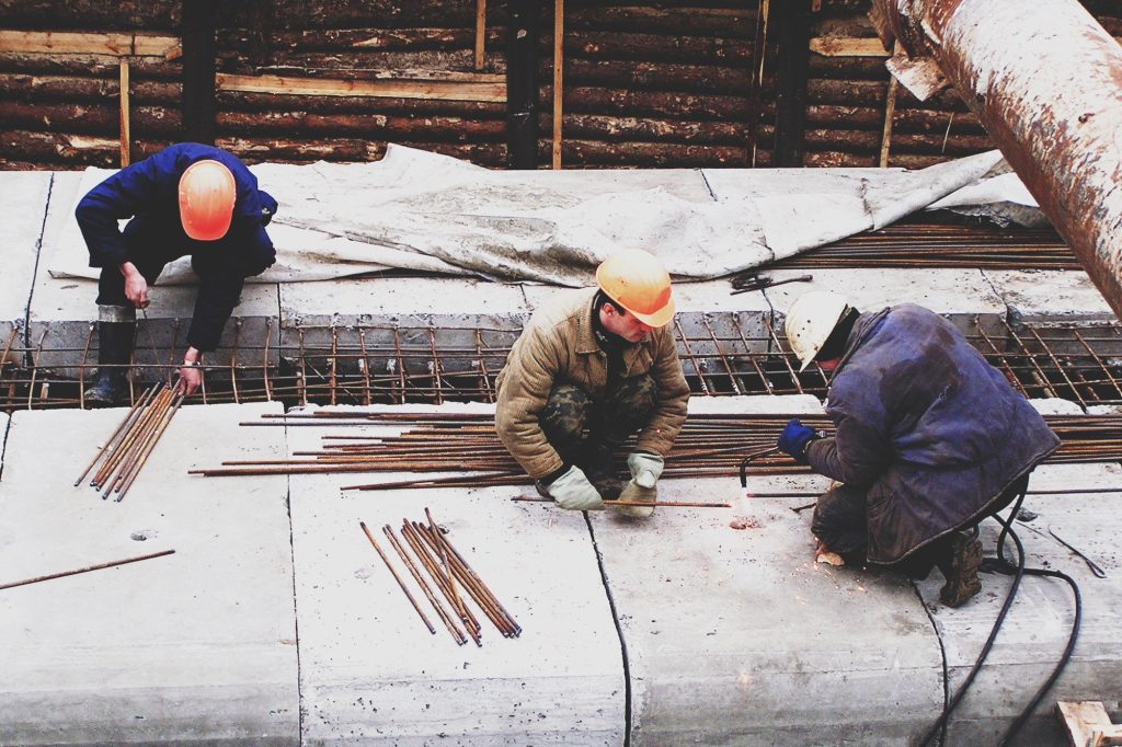 subway construction workers